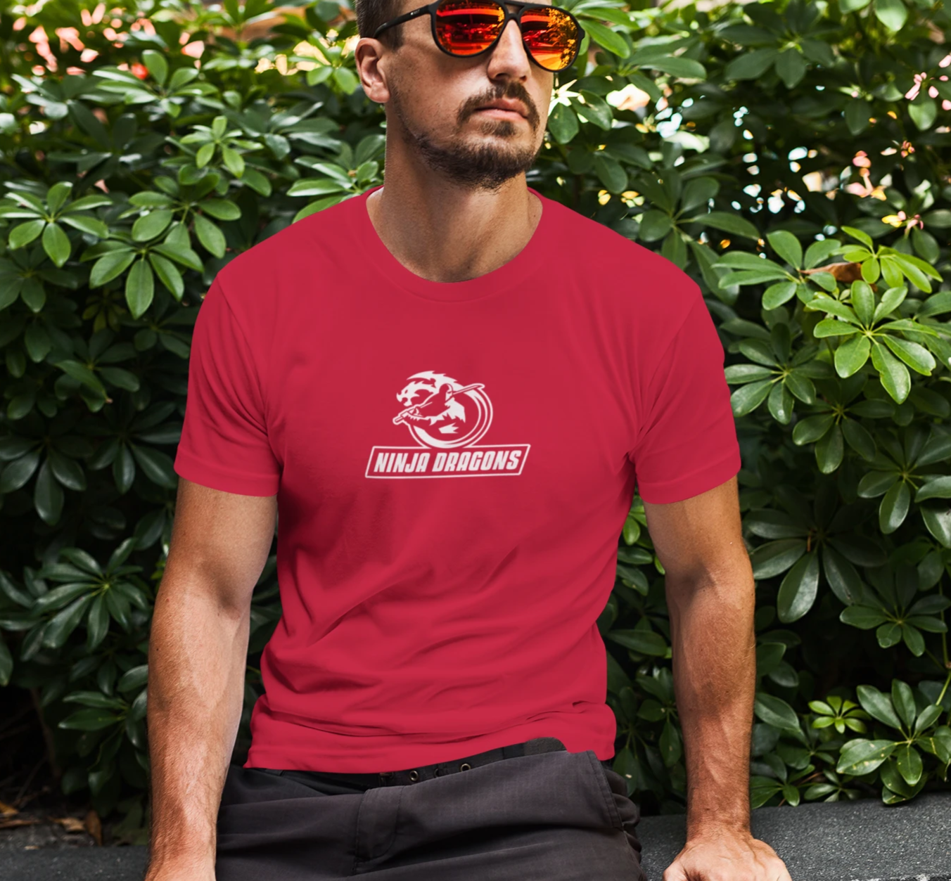 Heavy Cotton Tee - Ninja Dragon