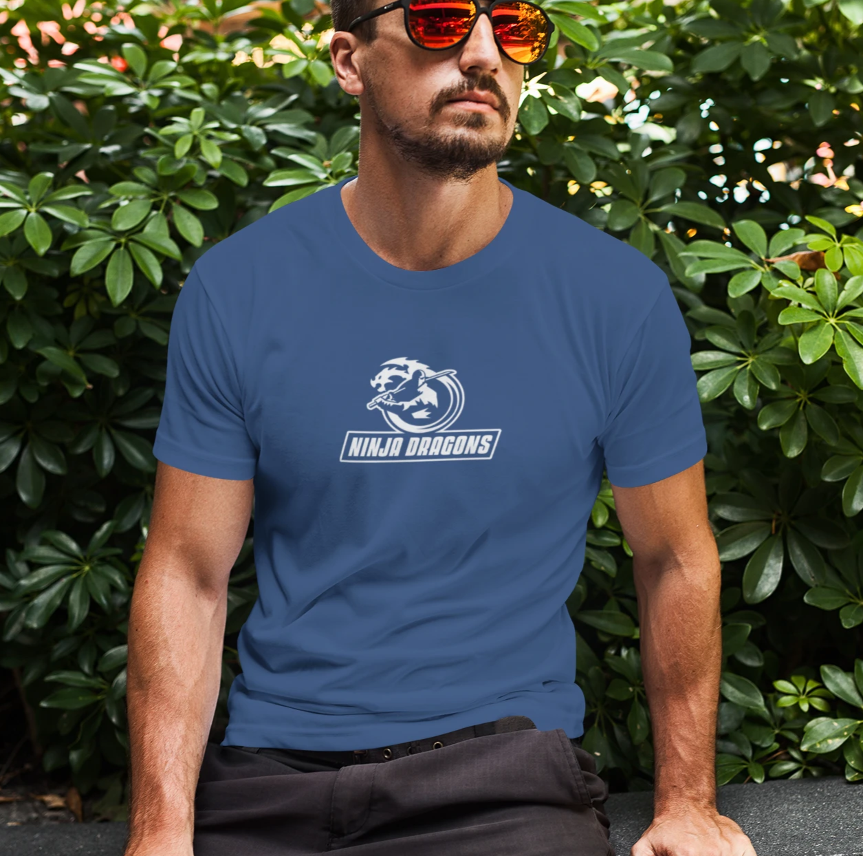 Heavy Cotton Tee - Ninja Dragon