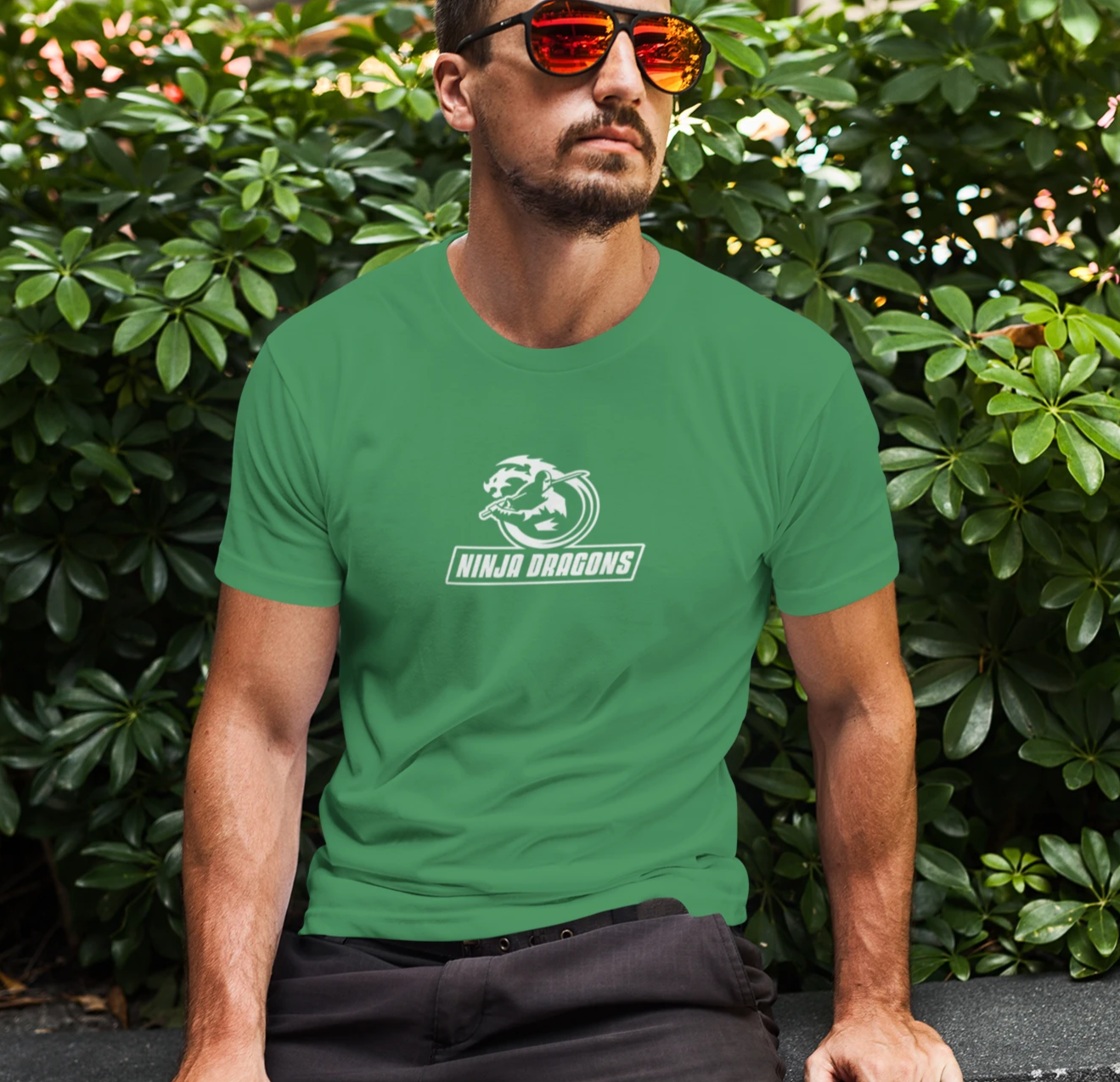 Heavy Cotton Tee - Ninja Dragon