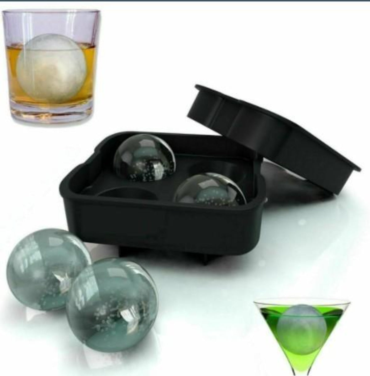 Cocktail Ice Ball Maker Mold Tray
