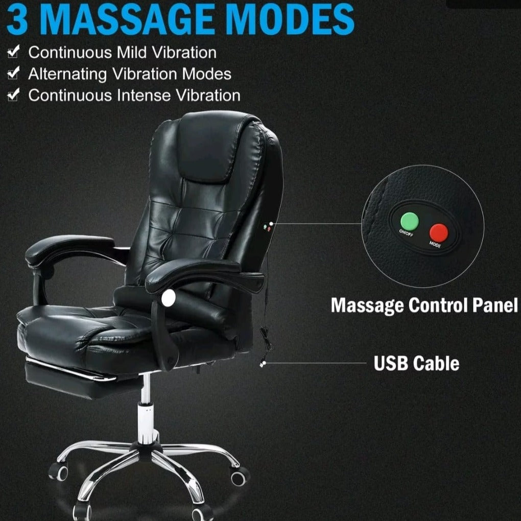 Deluxe Executive Massage Chair with Leg Support