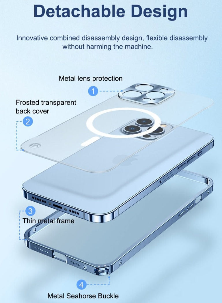 Metal Frame Premium Protective Case for iPhone: Enhancing Style and Durability