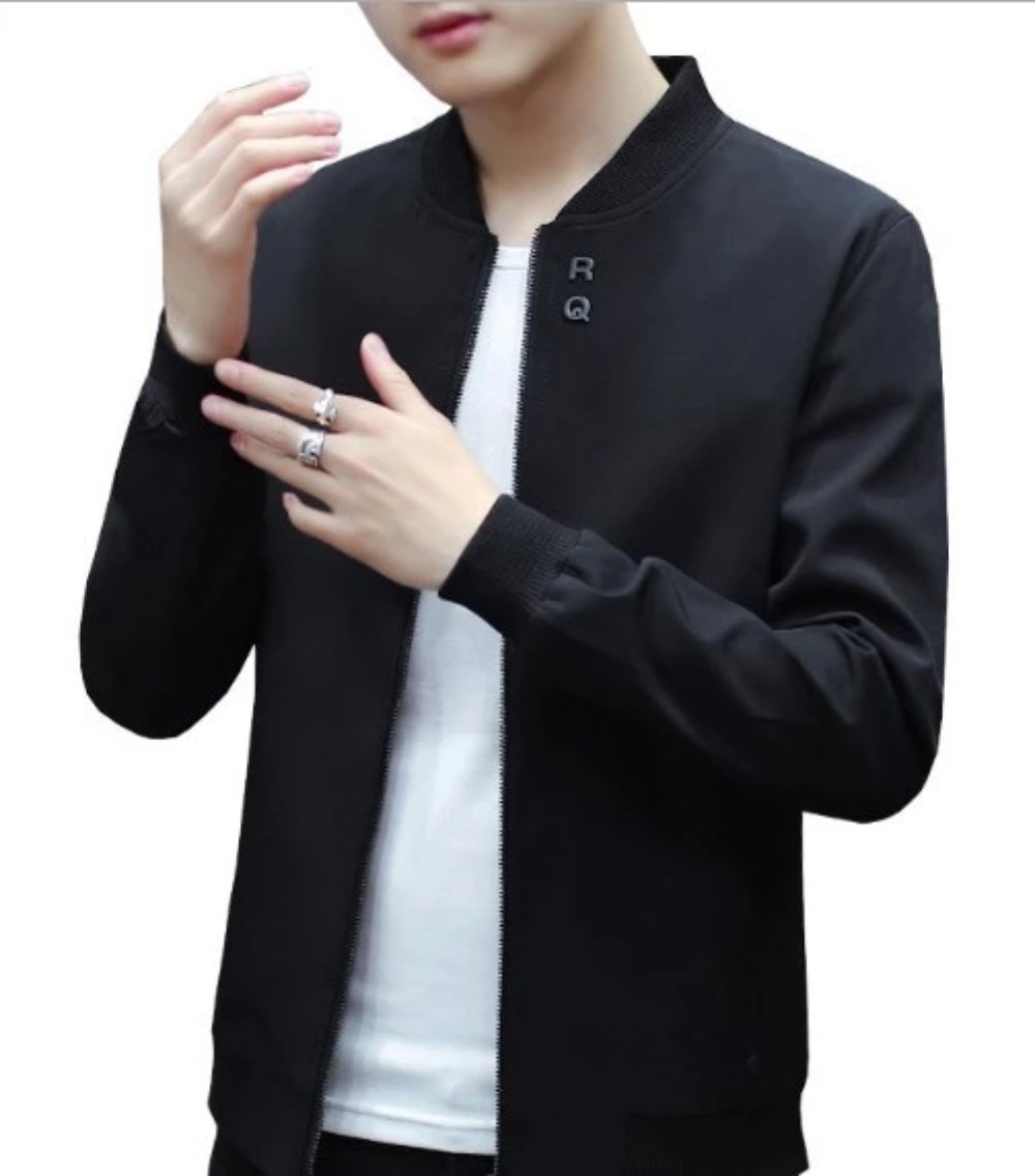 Round Neck Zipper Jacket for Men with Built-in Insulating Layer