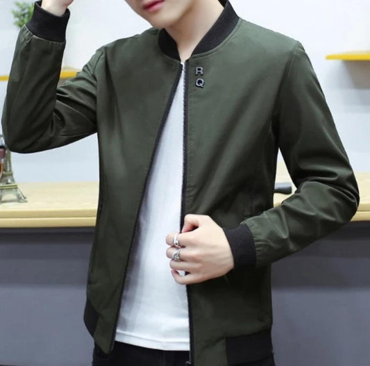 Round Neck Zipper Jacket for Men with Built-in Insulating Layer