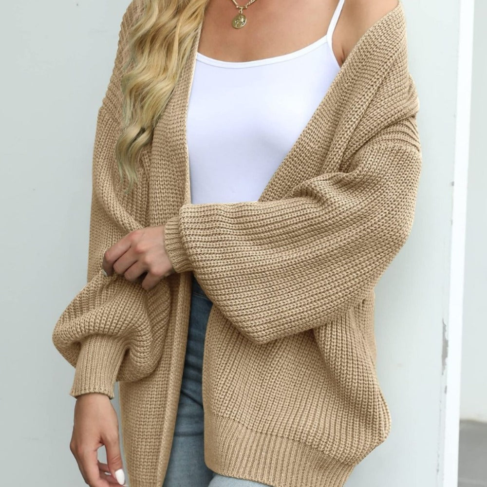 Loose Open Front Women's Casual Cardigan