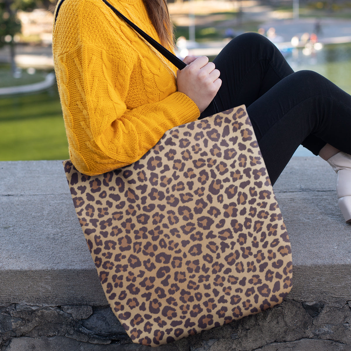 Leopard Print Animal Tote Bag - Clear Core Meaning, Different from Original