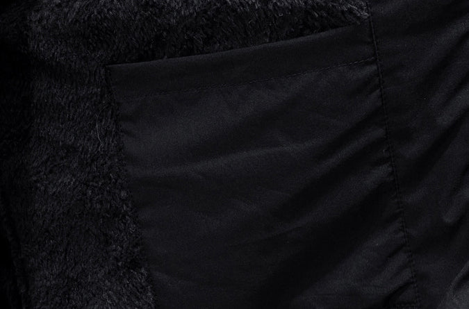 Quilted Hooded Jacket for Men with Zipper Closure