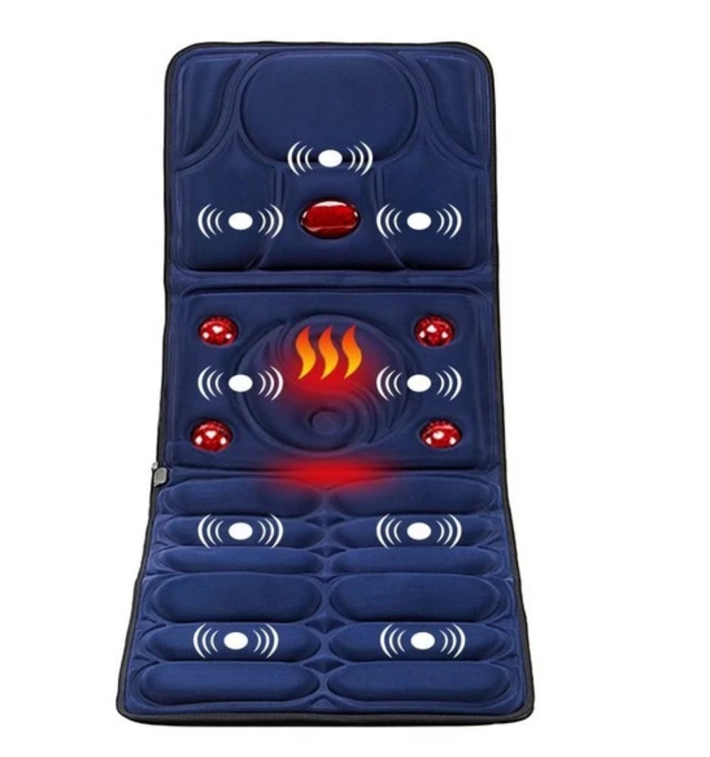 Massage Cushion Mattress with Full-Body Heat Therapy