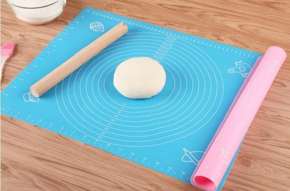 Non-Stick Baking Tools Set with Scale - 4 Piece Silicone Mat