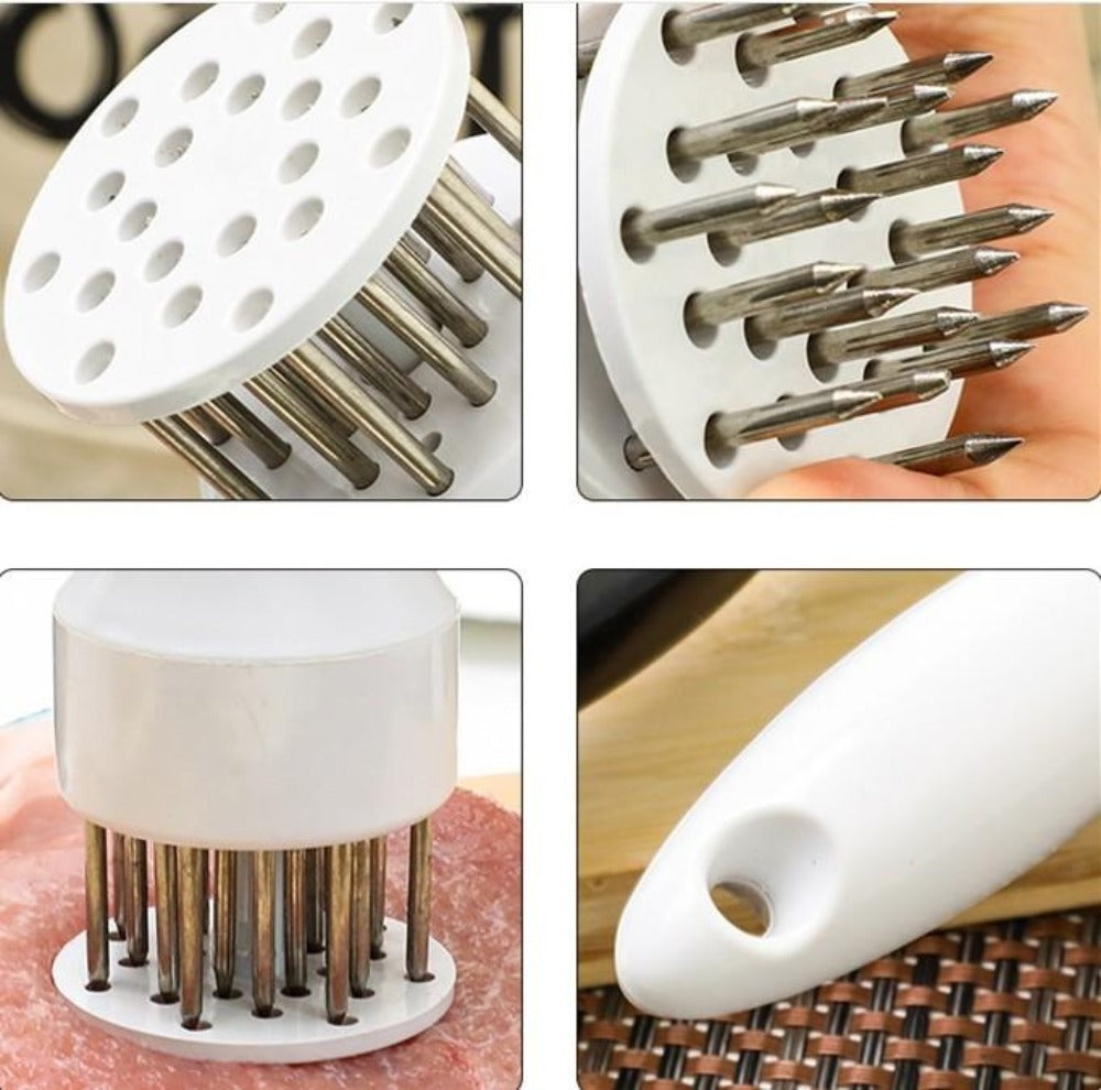 2-Piece Set of Meat Tenderizers with Stainless Steel Needles