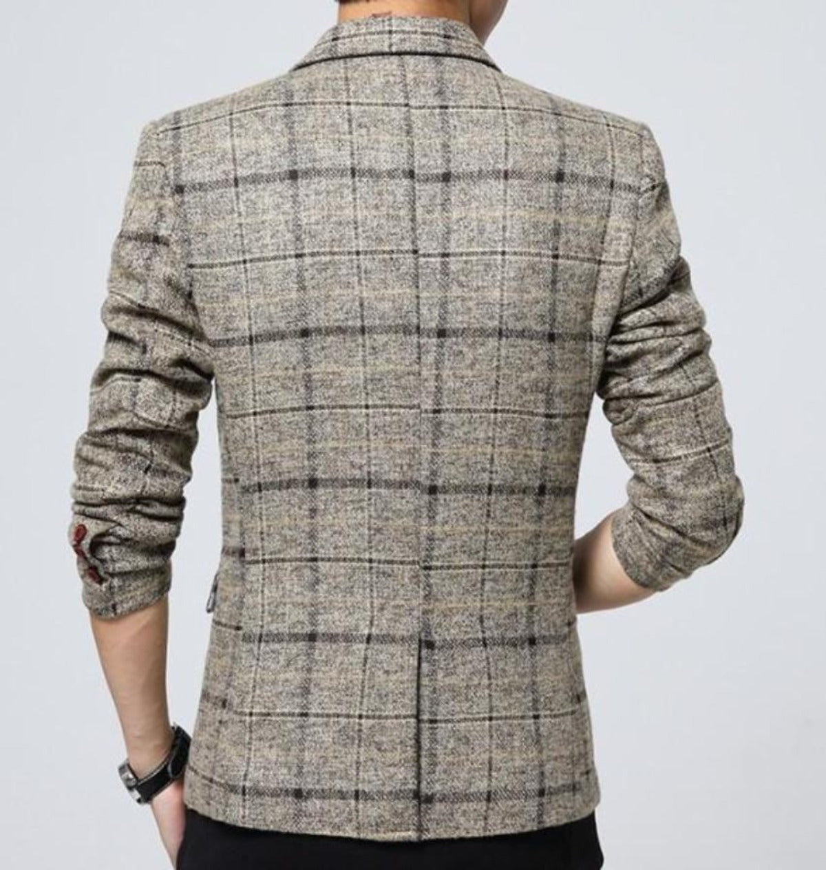 Plaid Mix Men's Jacket