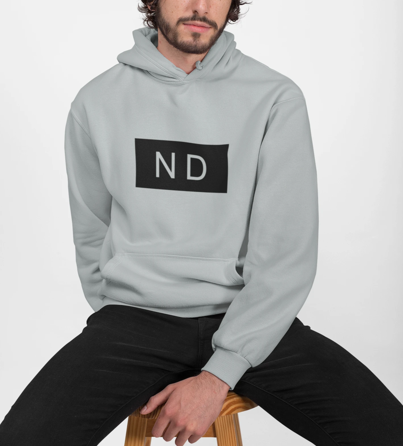 ND Hooded Sweatshirt for Men's Urban Fashion