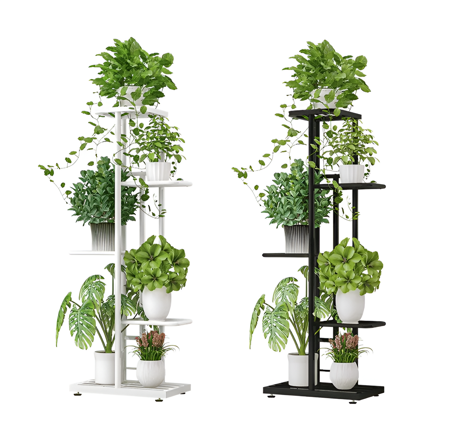 Metal Home Decor Plant Stand with 6 Layers for Multi-Pot Arrangements
