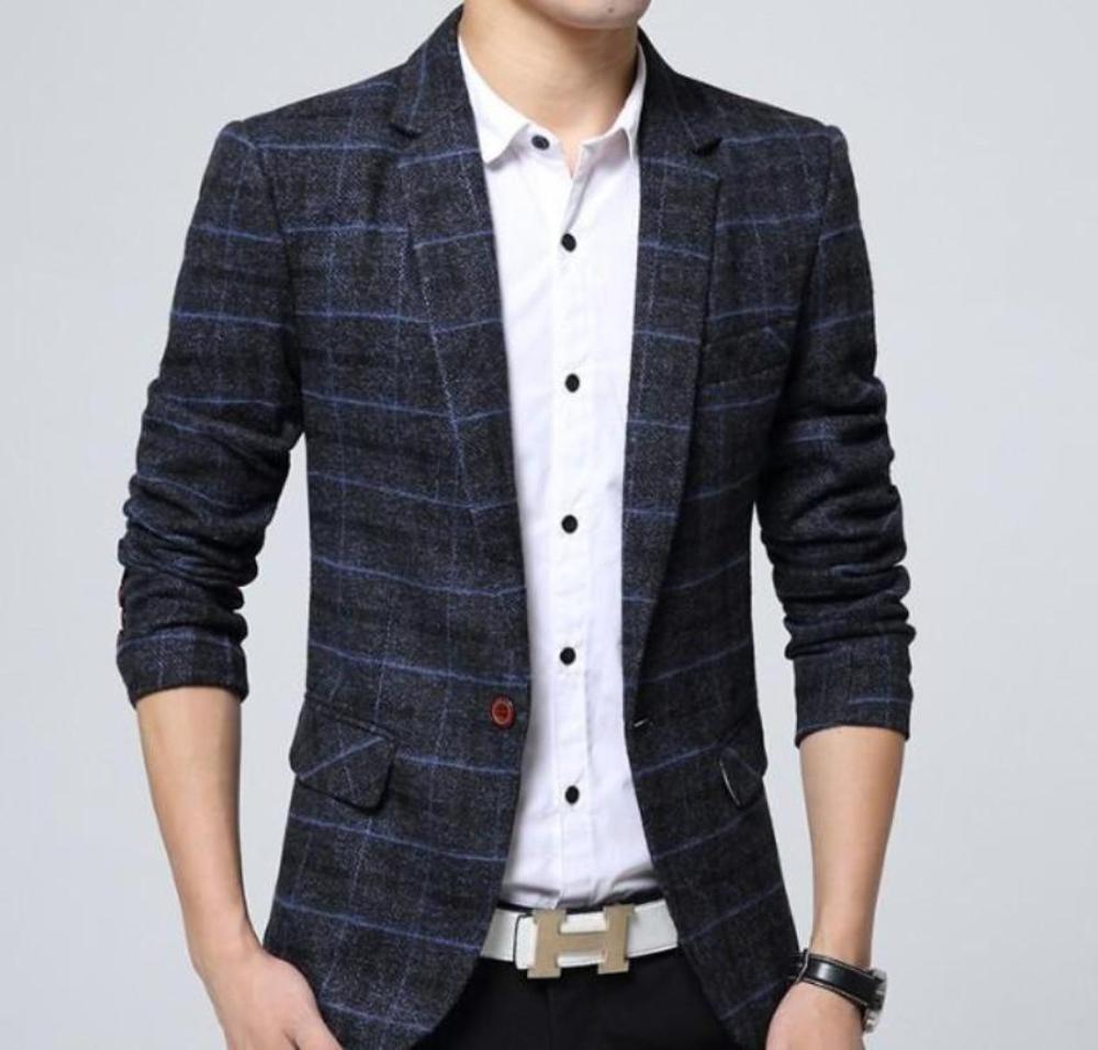 Plaid Mix Men's Jacket