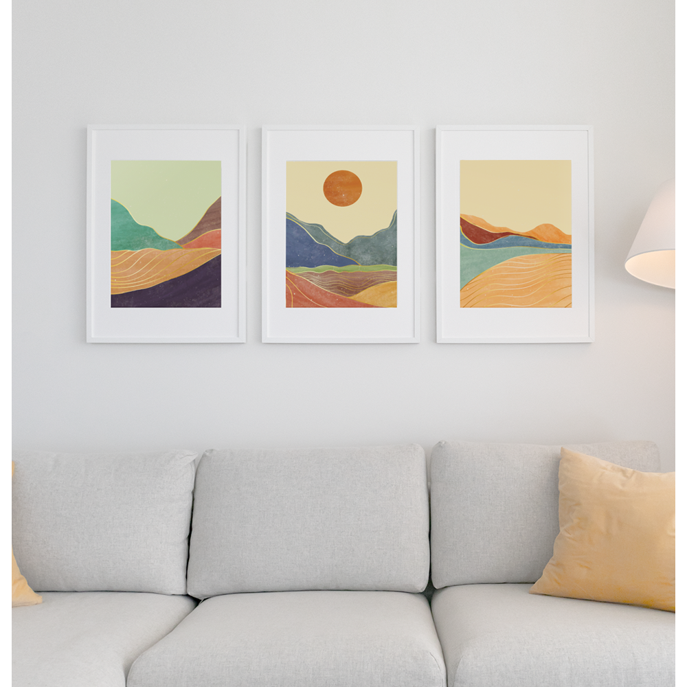 Premium Vertical Matte Posters of California Sun