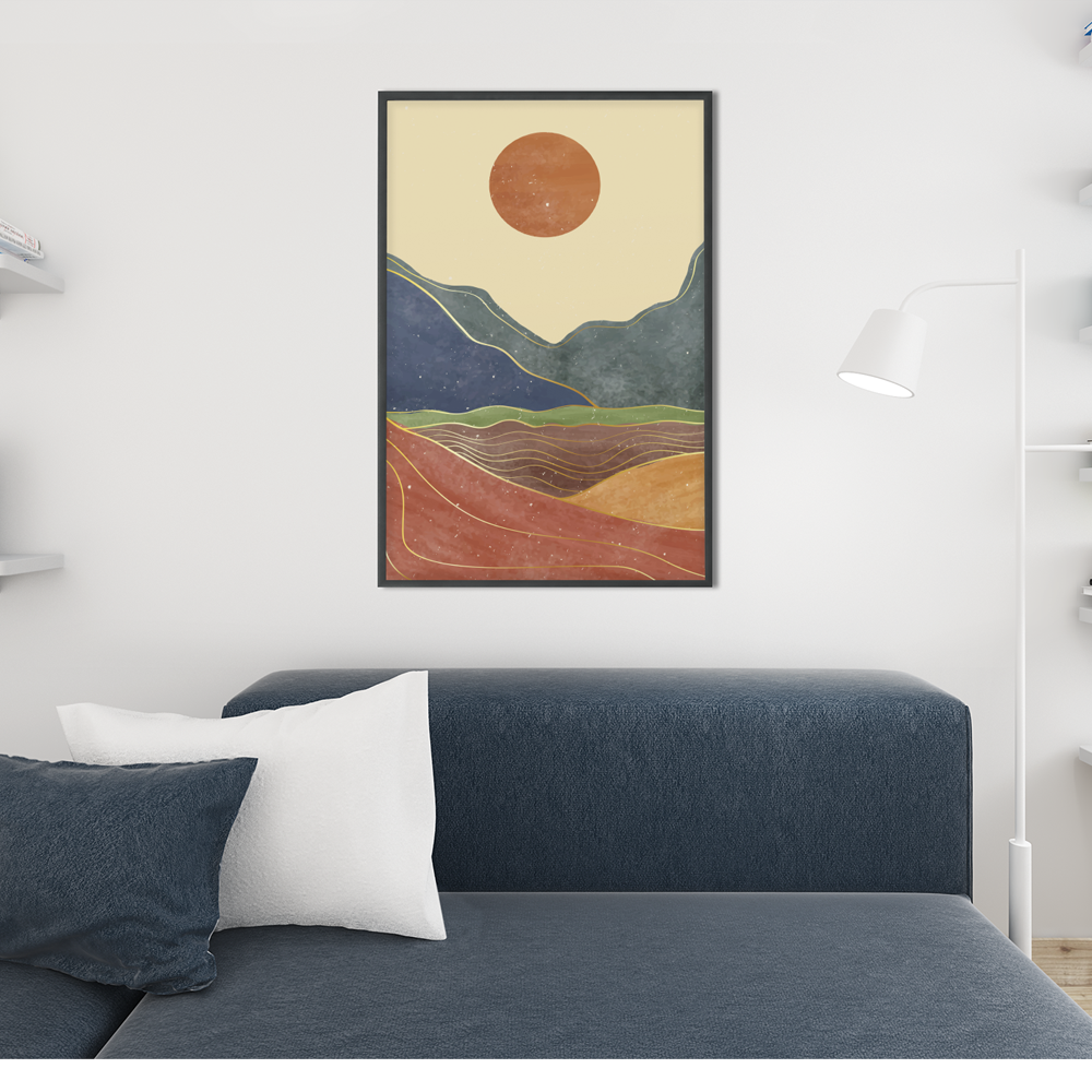 Premium Vertical Matte Posters of California Sun