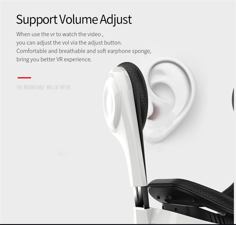 Ninja Dragon VZ4 Virtual Reality Headset with Remote Control for 4" to 6" Smartphones