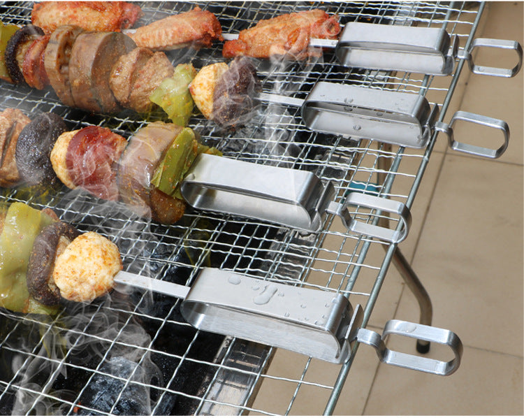 Stainless Steel Skewers for Grilling - Set of 6 Pieces