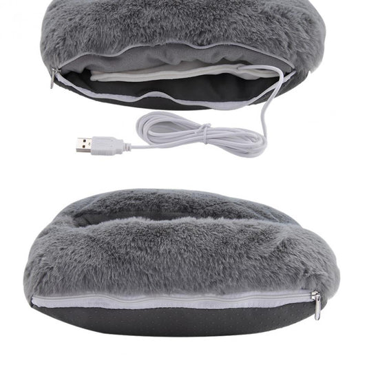 Winter USB Foot Warmer with Adorable Cat Design