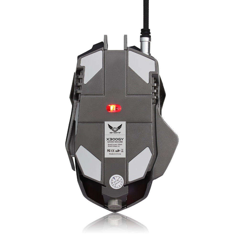 Breathing Light Gaming Mouse with 7 Programmable Buttons and 3200 DPI Wired Connection for Ninja-like Precision