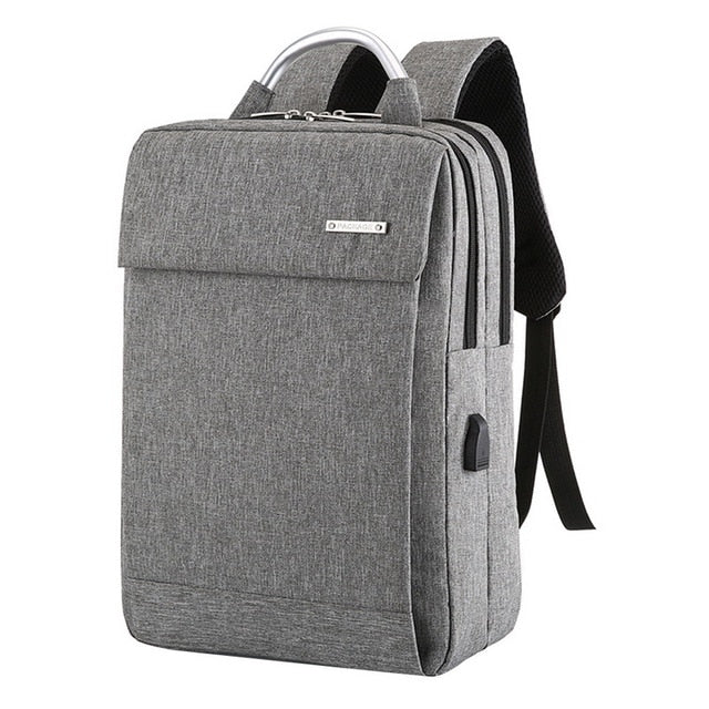 Anti Theft Soft Back Computer Backpack with Dual Compartments and Convenient Top Handle