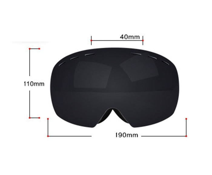 Stylish Ski Goggles with UV Protection and Anti-Fog Technology