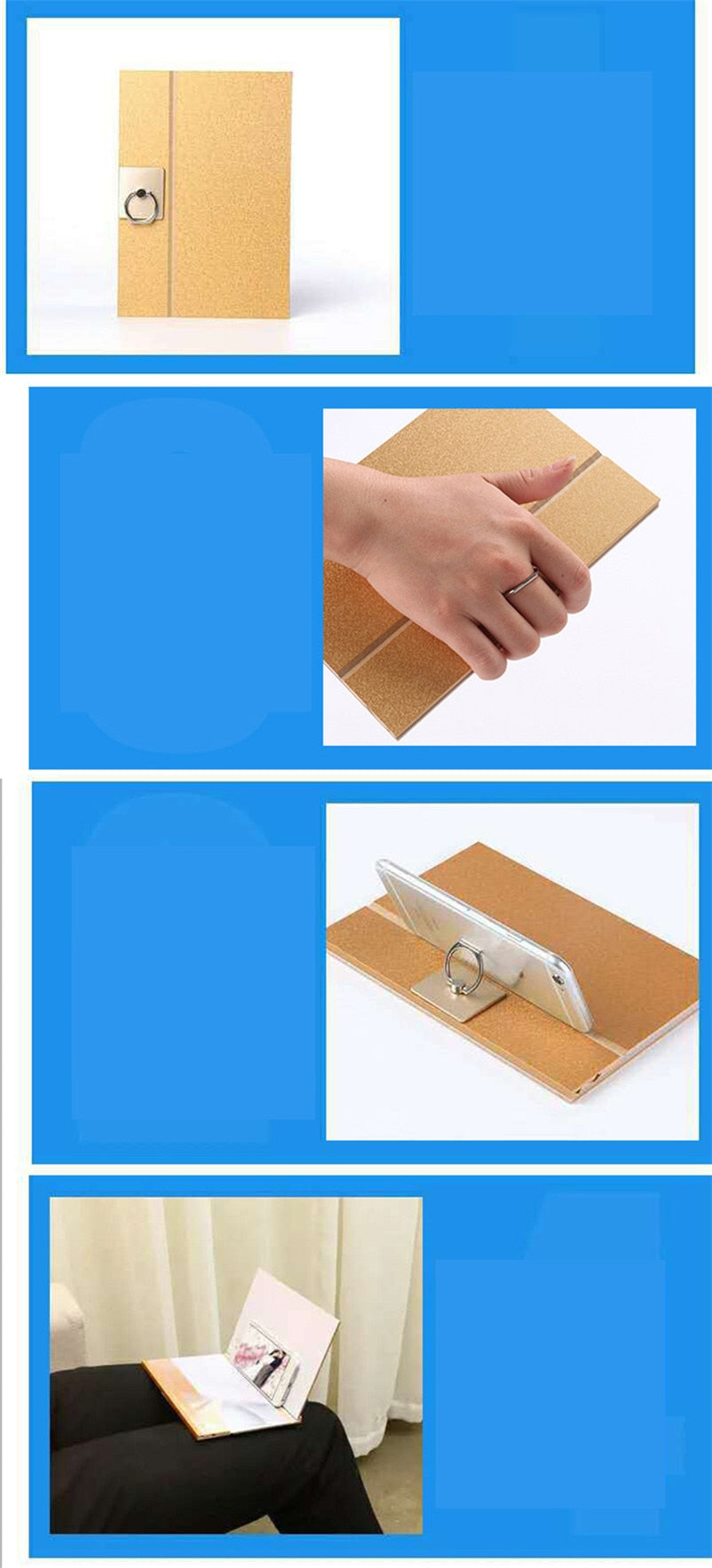 Protective Case 8" Foldable Mobile Phone Screen Amplifier for On-the-Go