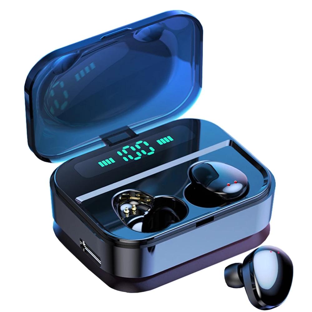 Wireless Waterproof Stereo Earbuds with CX7 Bluetooth 5.0 and 2200mah Charging Case