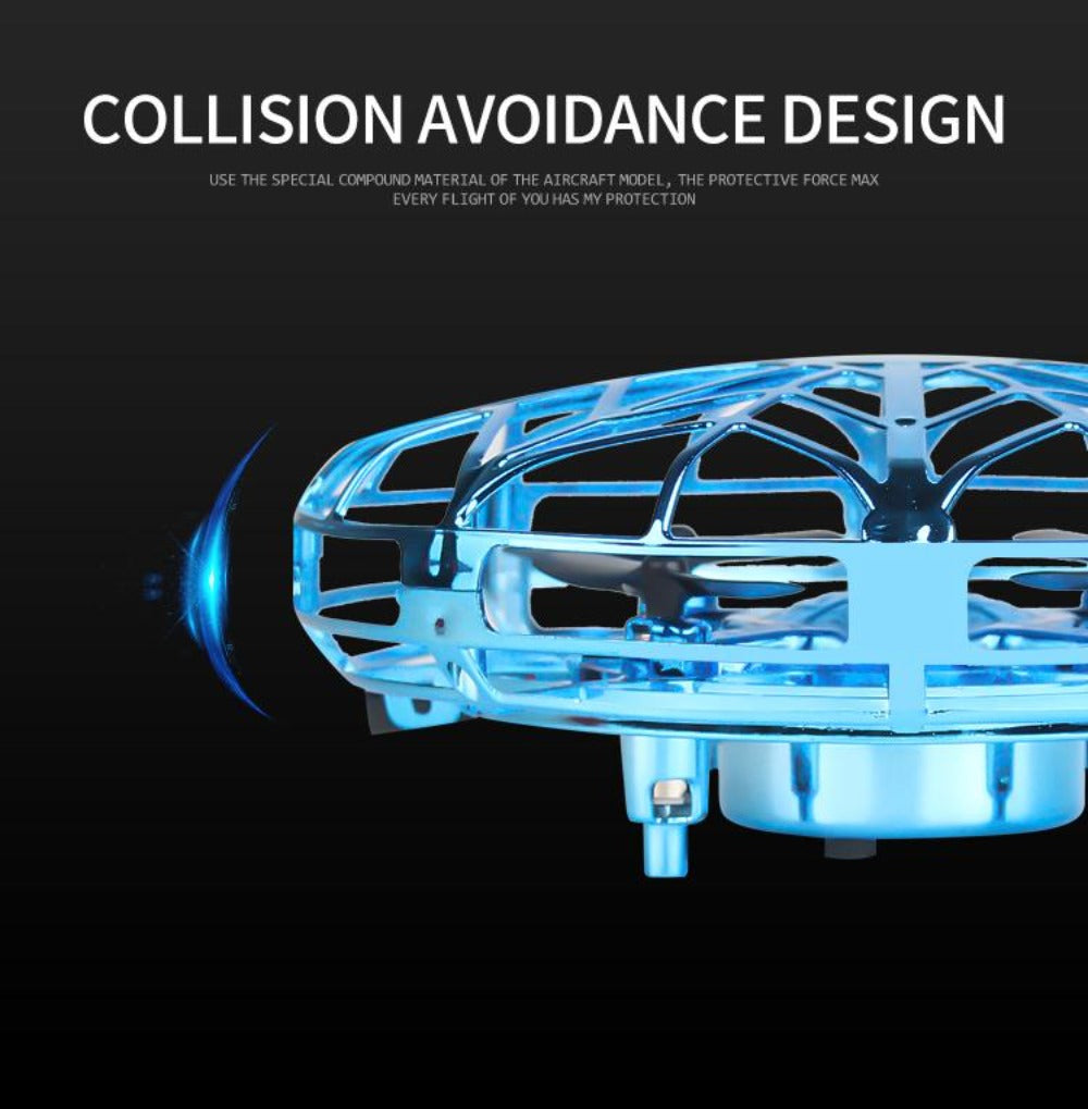 Gesture-Controlled Mini UFO Drone with Collision Avoidance - The Ninja Dragon
