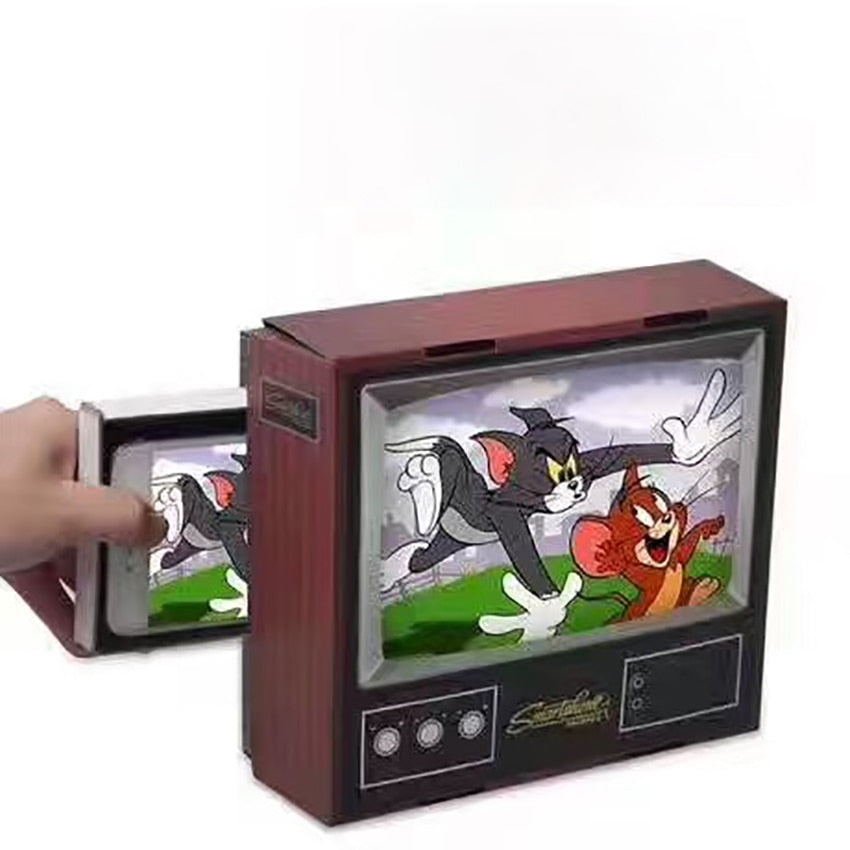 Mobile Phone Screen Magnifier - Retro TV Style