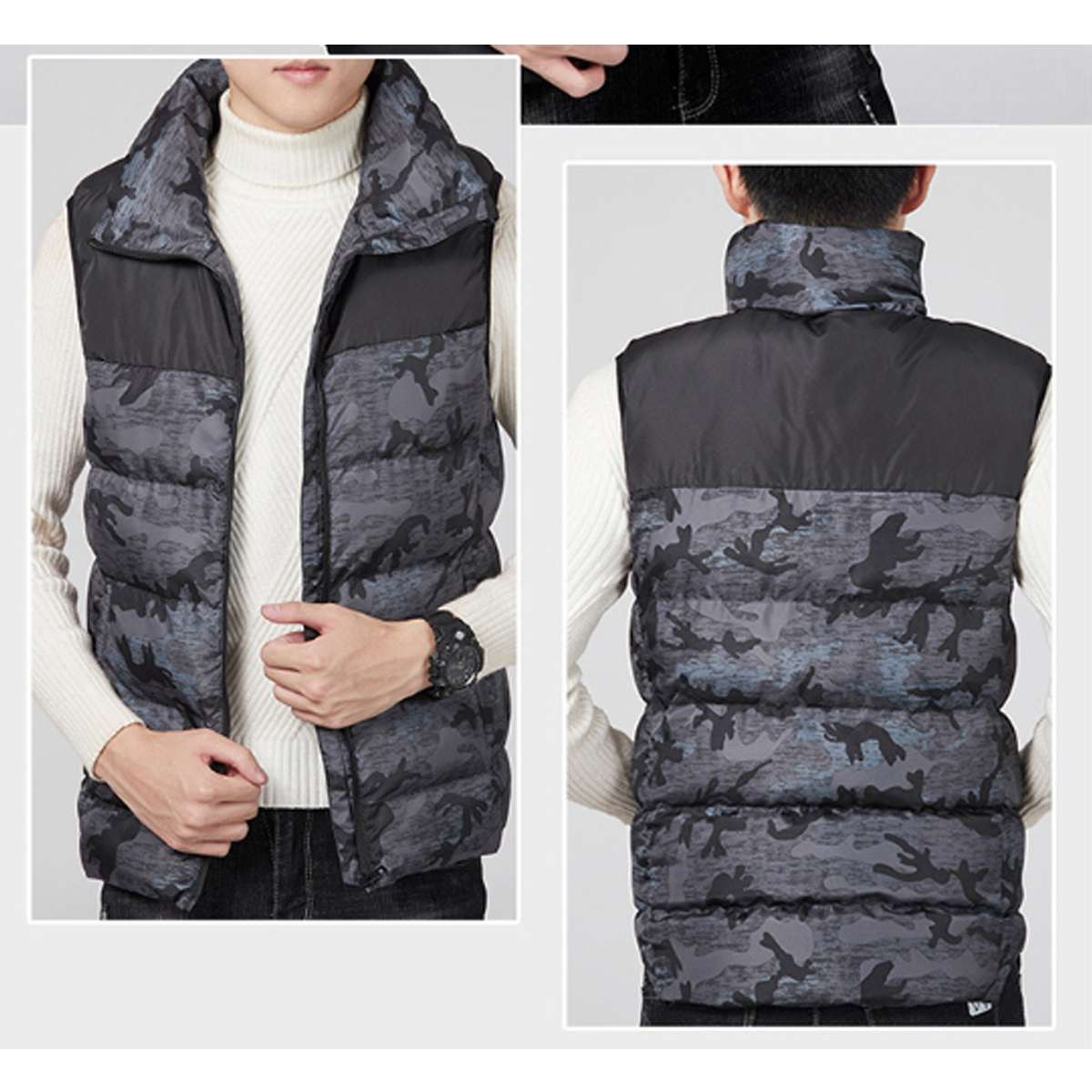 Intelligent Technology Heated USB Winter Vest for Men