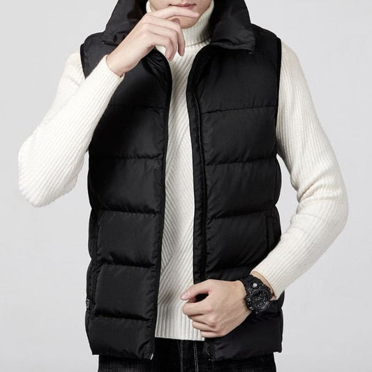 Intelligent Technology Heated USB Winter Vest for Men