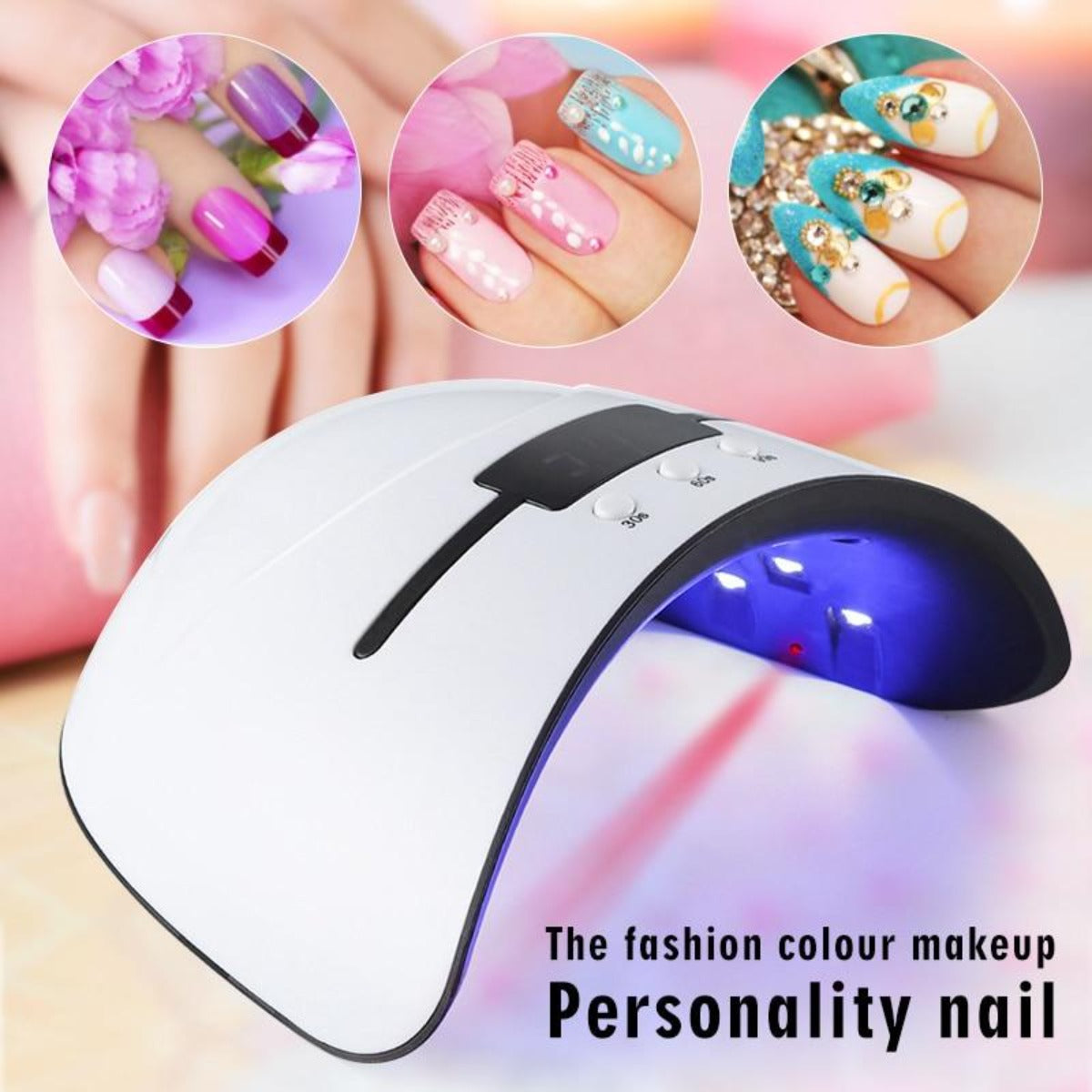 Gel Nail Curing Lamp - Acrylic UV LED for Effortless Nails