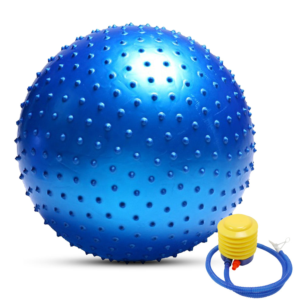 Large Size Fitness Massage Yoga Ball with Air Pump - Preventing Breakage