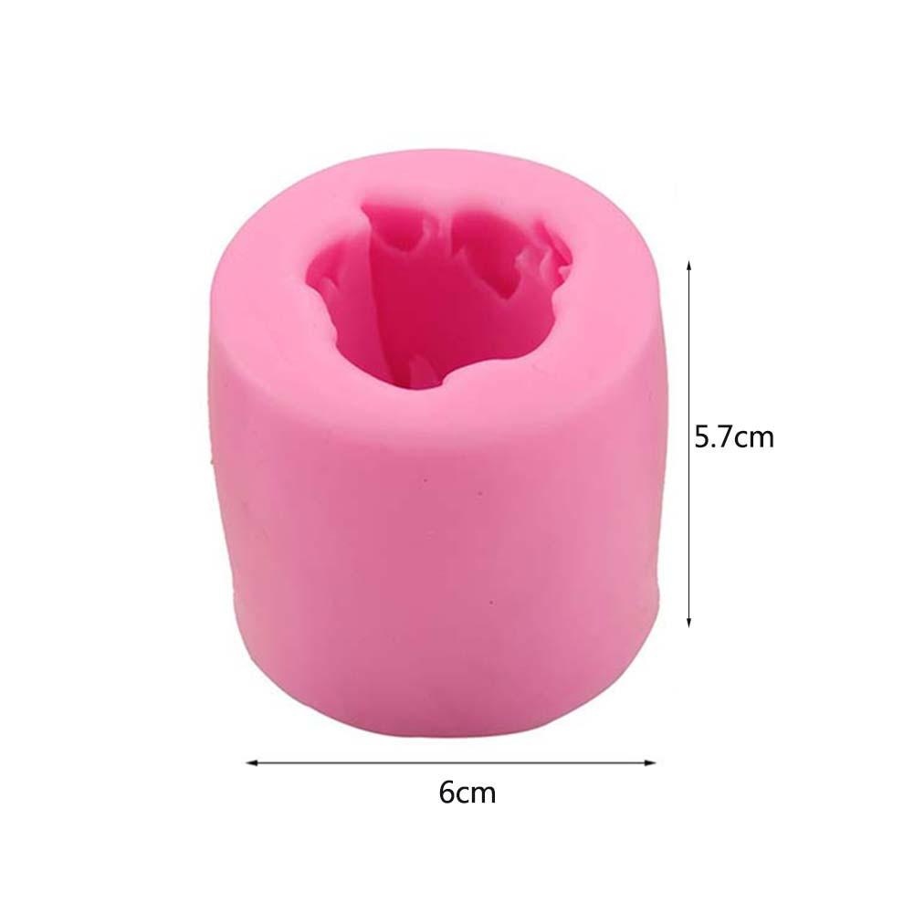 3-Piece Set of Silicone Baking Molds for DIY Rose-Shaped Decorations
