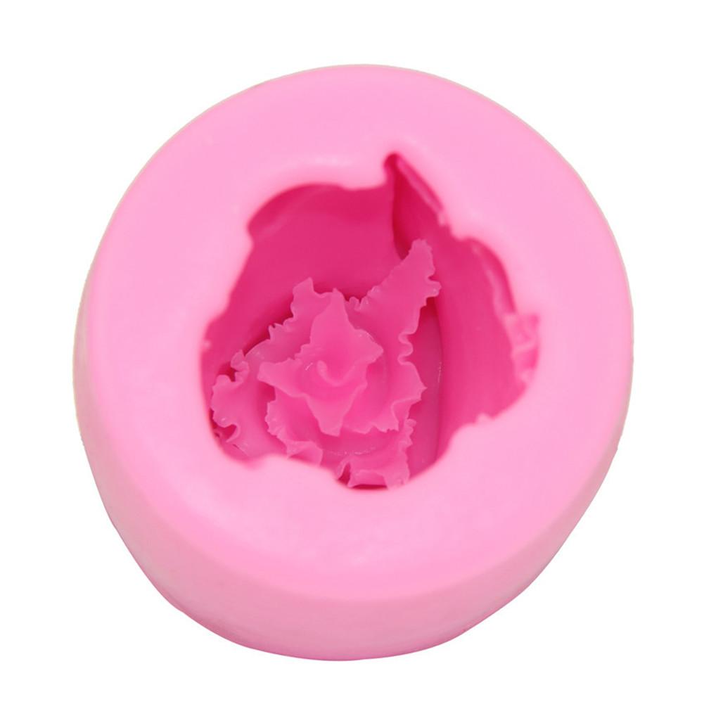 3-Piece Set of Silicone Baking Molds for DIY Rose-Shaped Decorations
