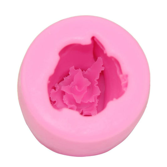 3-Piece Set of Silicone Baking Molds for DIY Rose-Shaped Decorations