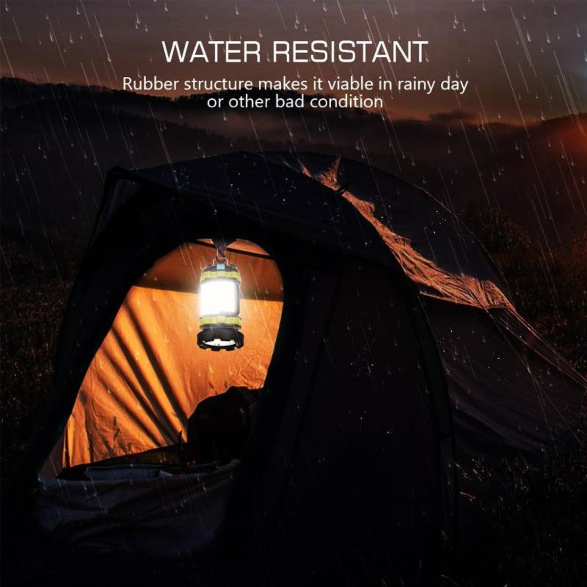 Multifunctional Portable LED Camping Lantern with Waterproof Features