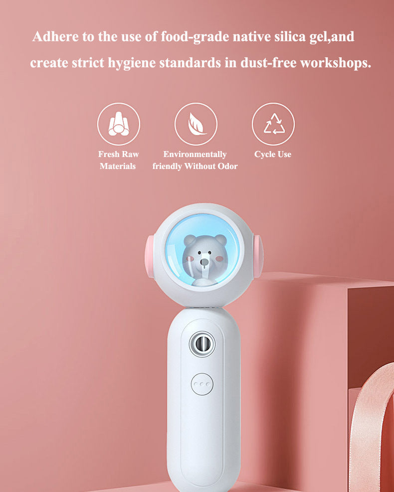 Cute Teddy Bear Travel-Size USB Nano Mister for Hydrating Facial Mist