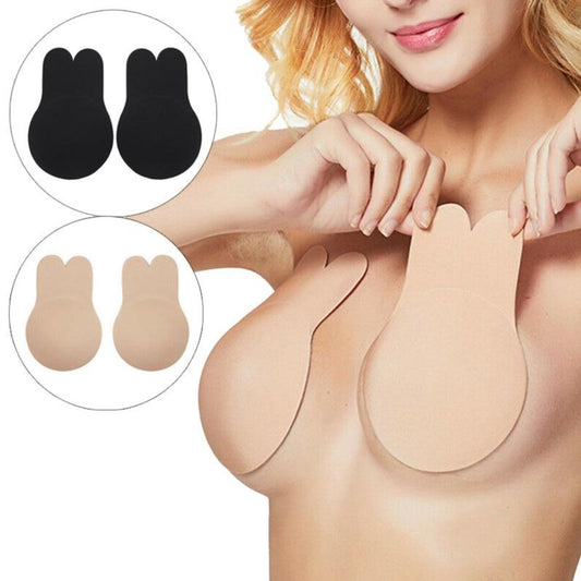 Strapless Invisible Silicon Push Up Bra Pasties (2 pairs)