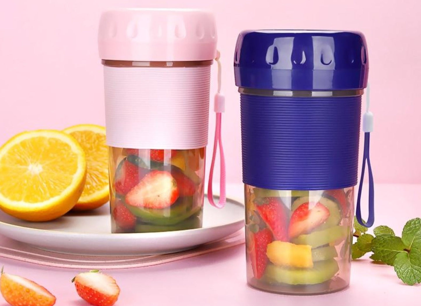 Compact Individual Blender for Creating Smoothies and Juices on the Go