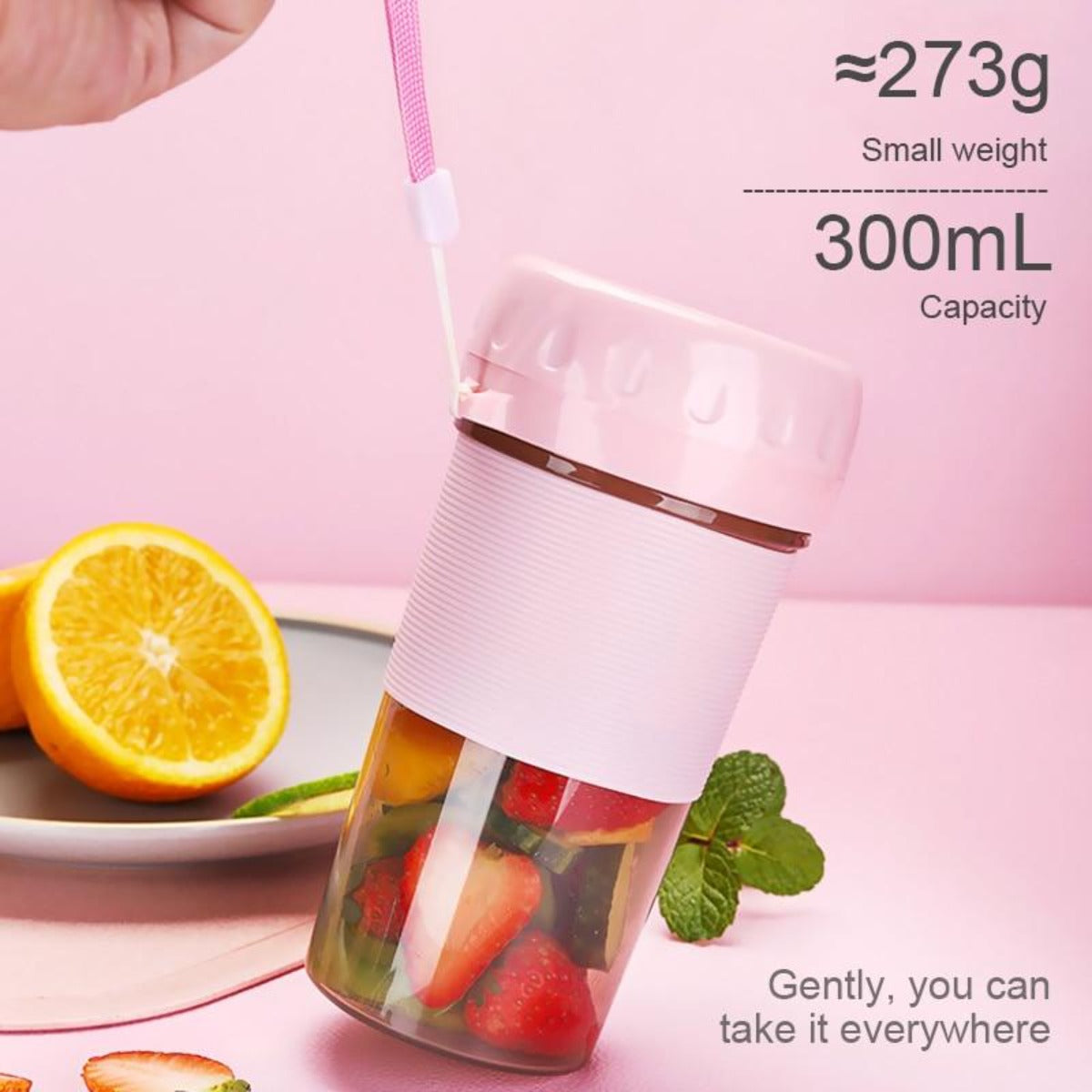 Compact Individual Blender for Creating Smoothies and Juices on the Go