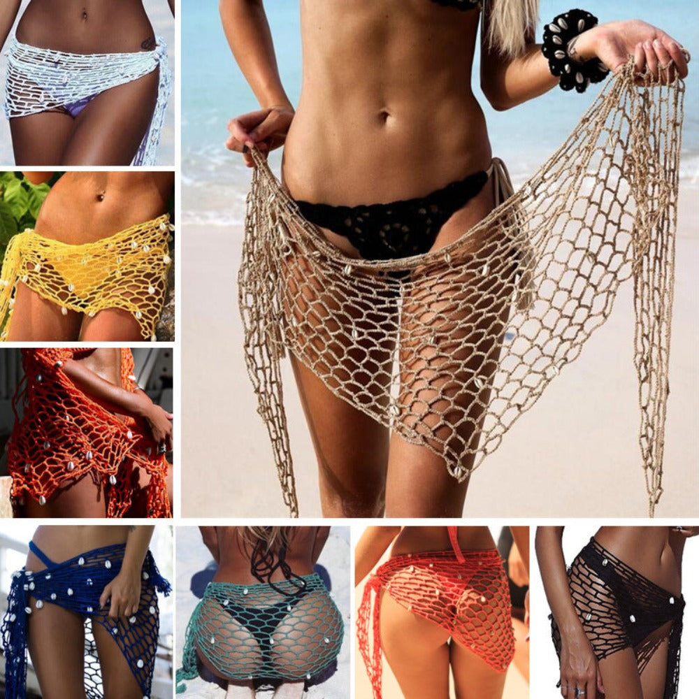 Crocheted Swimsuit Skirt Cover-up