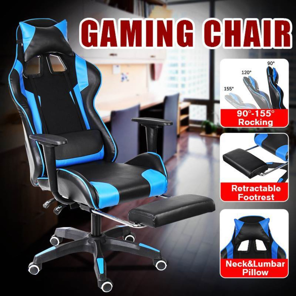 Vegan Leather Gaming Chair - Ninja Dragon Edition