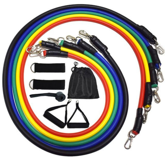 11 PCS Fitness Resistance Band Set for Home Workouts