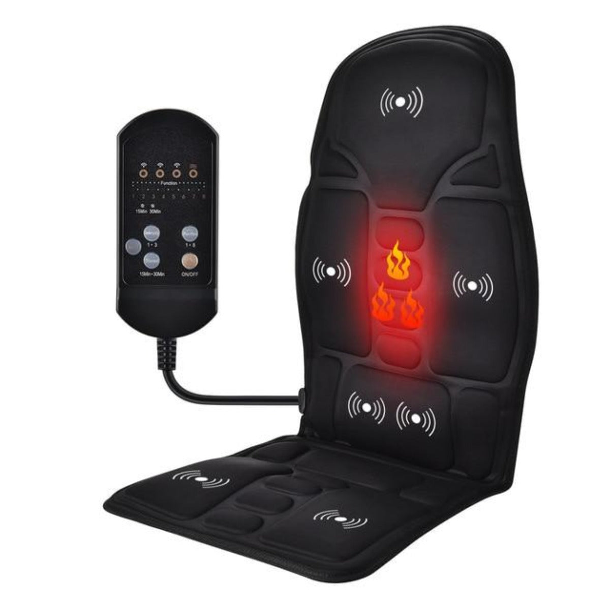 Portable Heat Therapy Massage Cushion - Enjoy the Benefits of Vibrating and Soothing Heat Anywhere