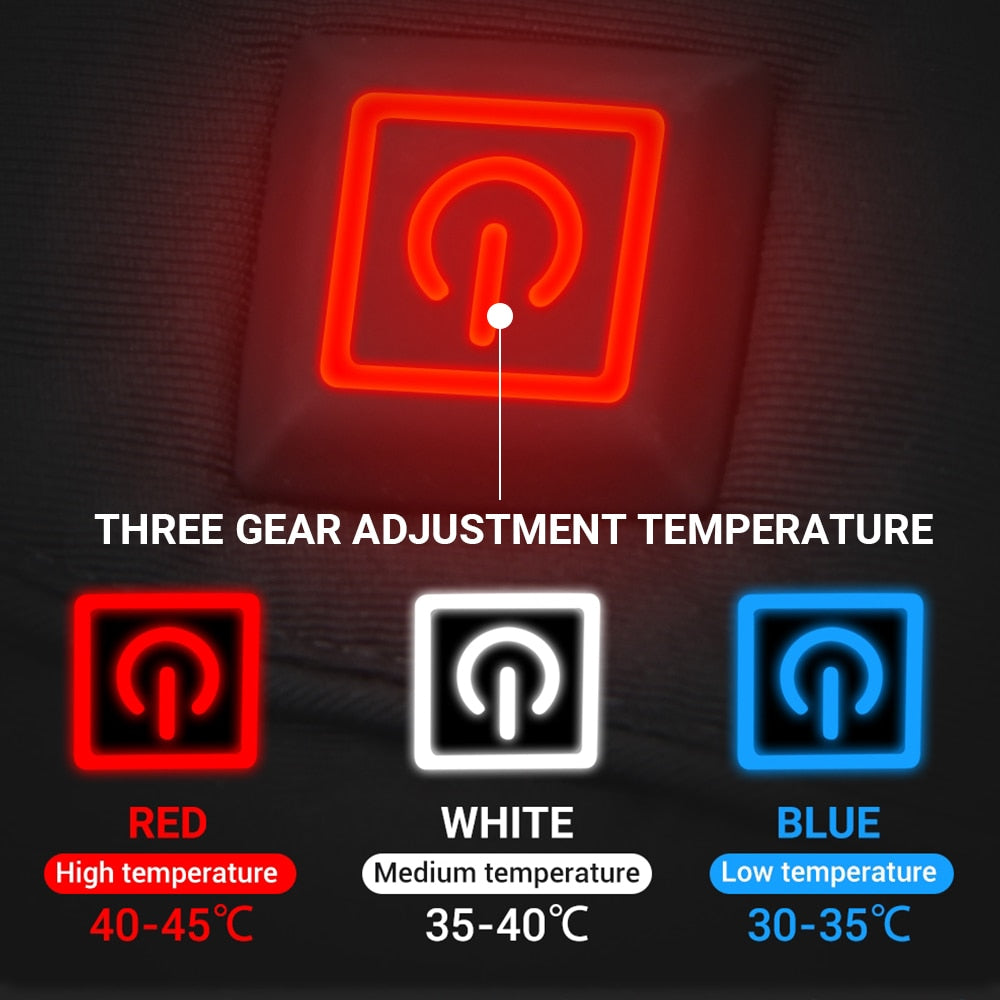 Heated Battery Powered Motorcycle Gloves with Waterproof Touch Screen