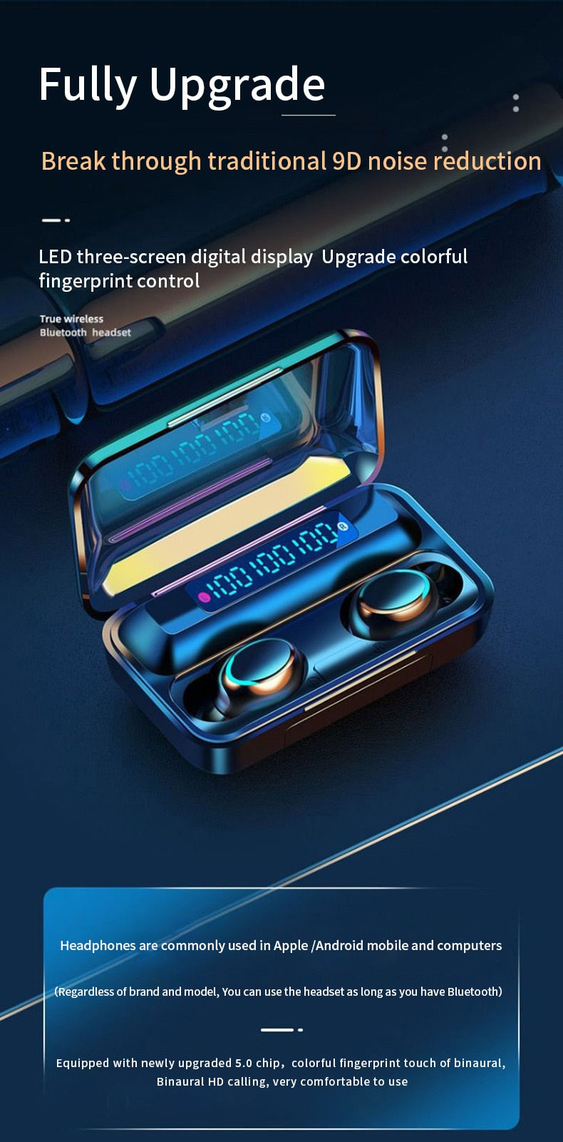 BTMAX Waterproof Wireless Earbuds with Ninja Dragon Sound - Bluetooth 5.1