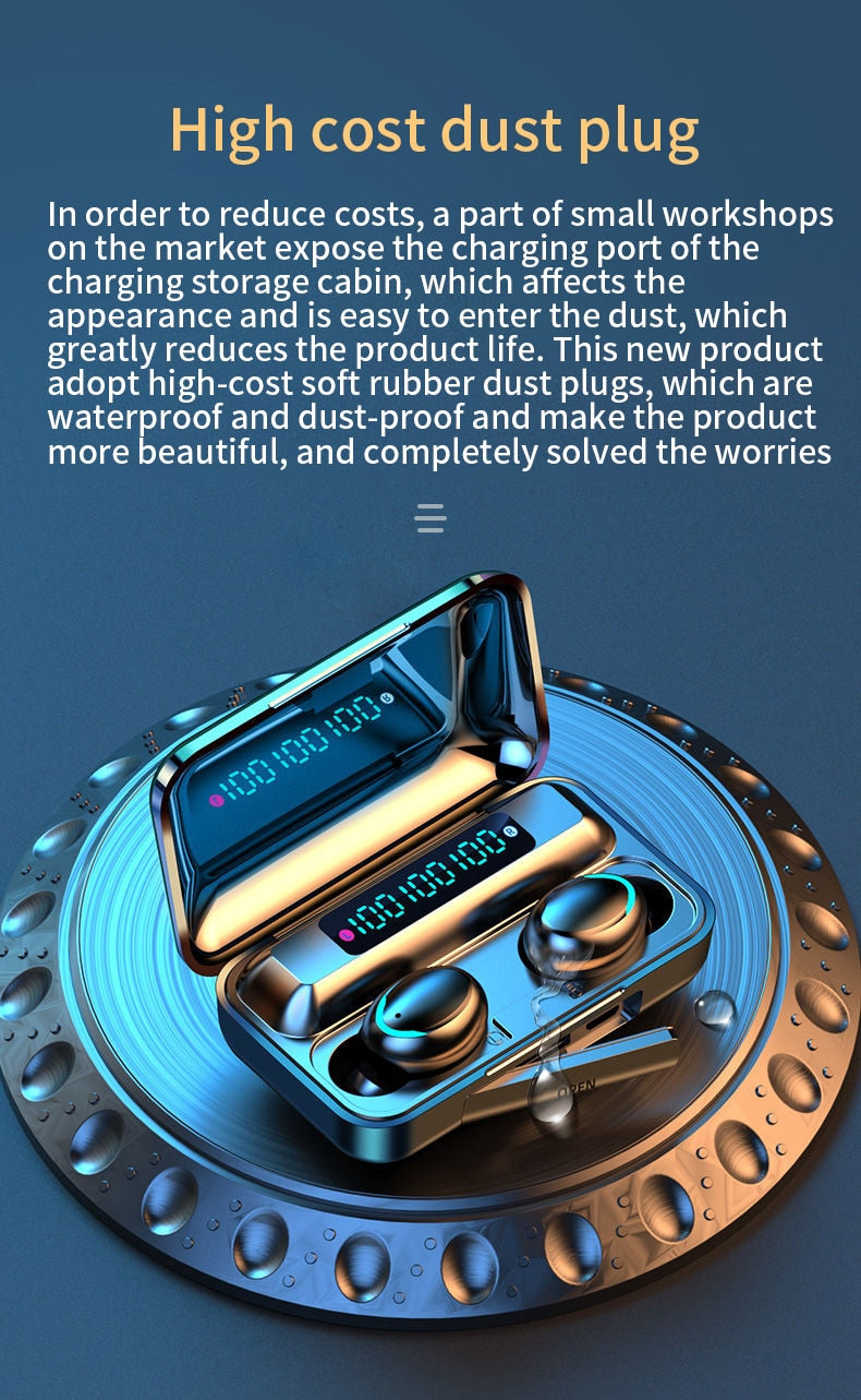 BTMAX Waterproof Wireless Earbuds with Ninja Dragon Sound - Bluetooth 5.1