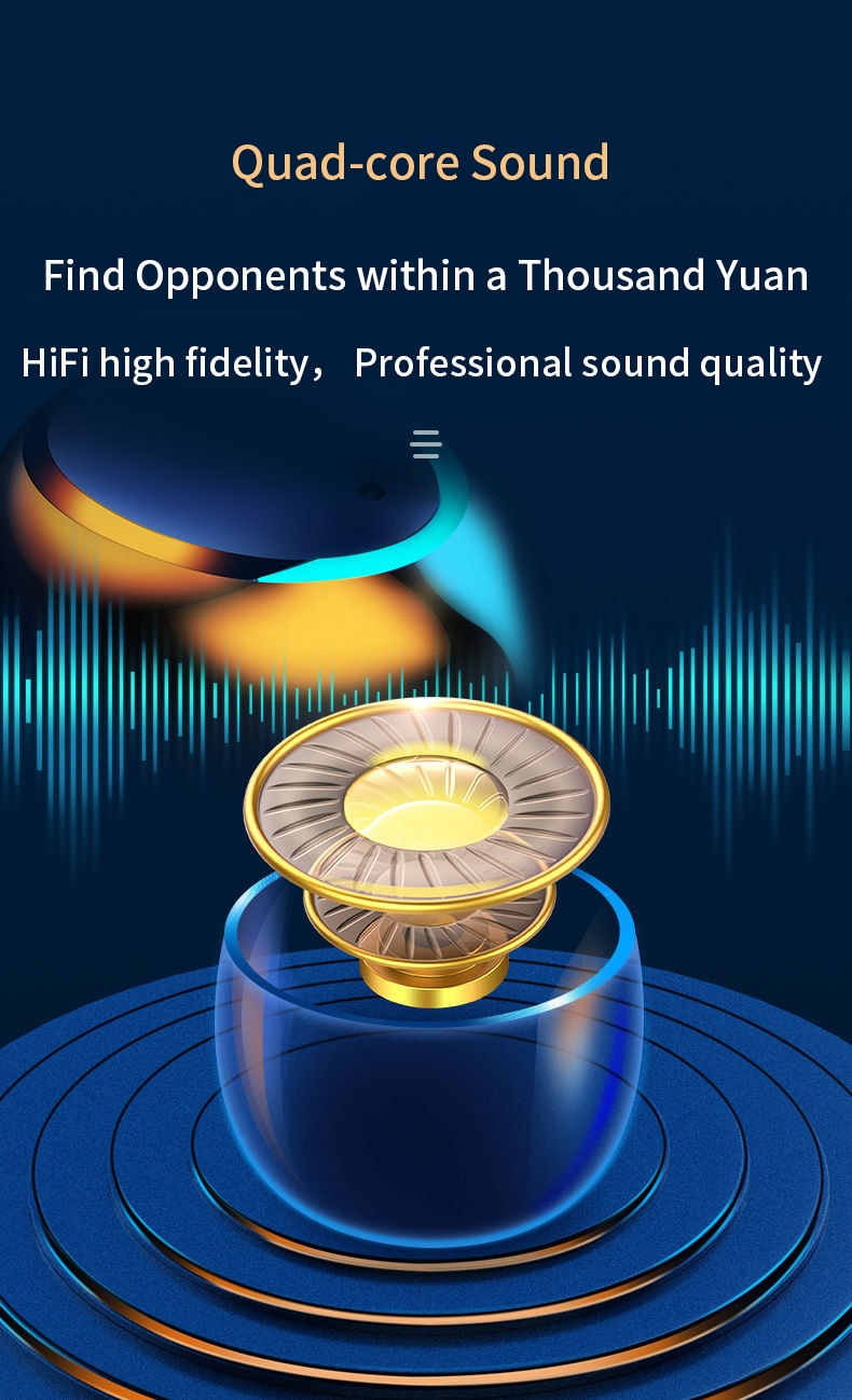 BTMAX Waterproof Wireless Earbuds with Ninja Dragon Sound - Bluetooth 5.1